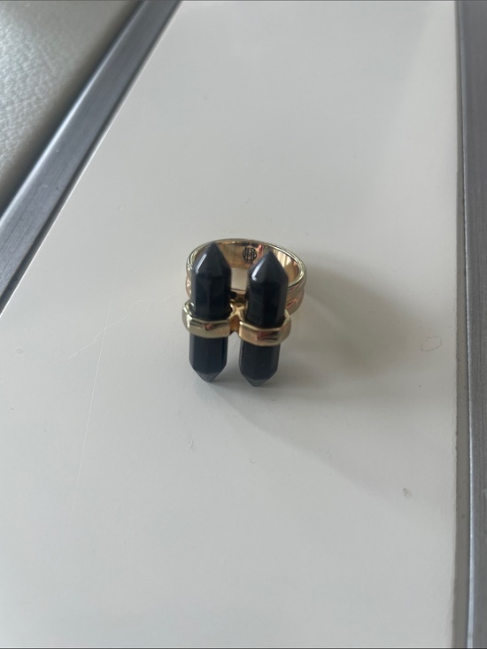House of Harlow 1960 Jewelry - Tourmaline double crystal ring size 7